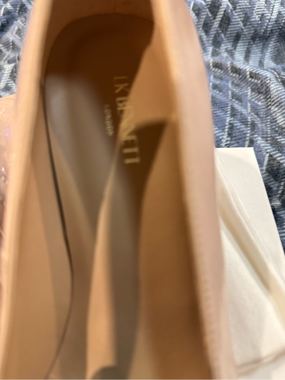 LK Bennett Sydnie Leather Block Heel Loafer Court New in Box - Picture 7 of 8